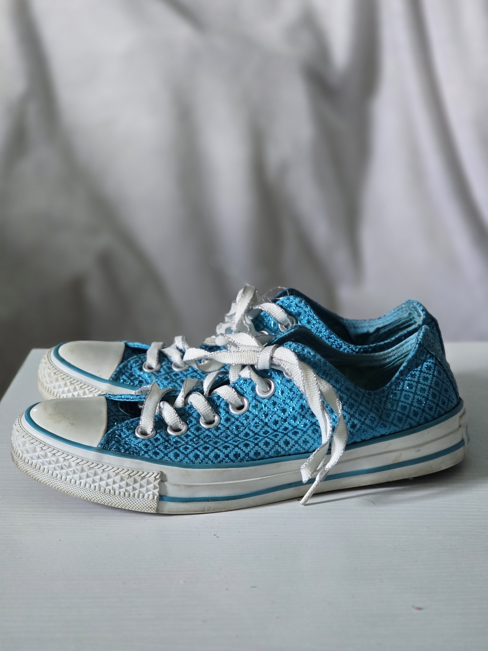 RARE Converse All Star Speciality sneakers Turquoise with embroidery details